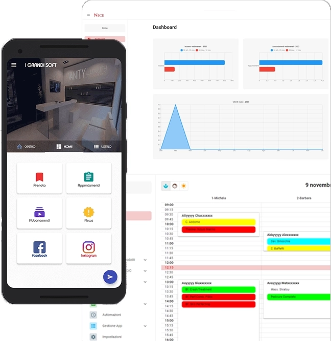 Software gestionale centro estetico per gestire appuntamenti e schede clienti
